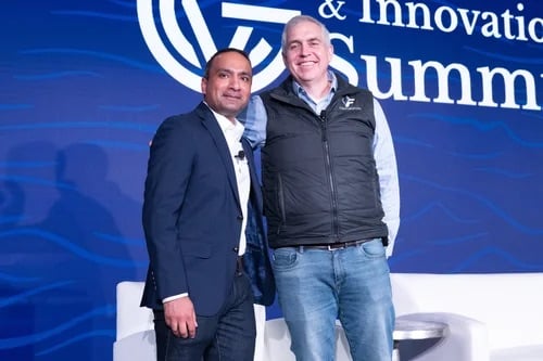 Anish Patel of Yamaha Motor Ventures and Fred Schonenberg of VentureFuel